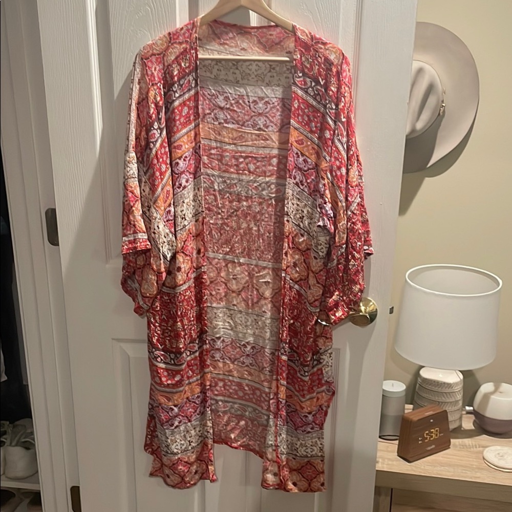Colorful Patterned Kimono